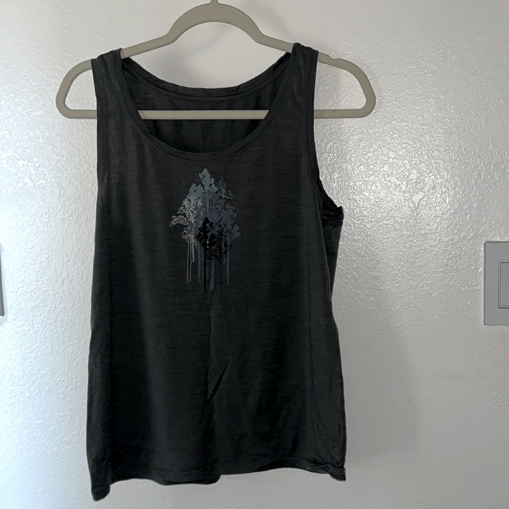 Icebreaker Women’s  Tech Lite Through the Trees Tank, Size L - Metal